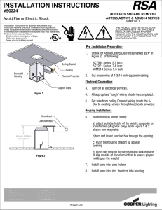 INSTALLATION INSTRUCTIONS  V90224 Avoid Fire or Electric Shock
