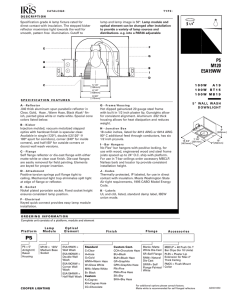 Specification grade A lamp fixture rated for Lamp module and