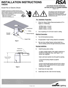 INSTALLATION INSTRUCTIONS  V90200 Avoid Fire or Electric Shock