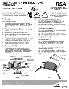 INSTALLATION INSTRUCTIONS V90083 REV D Avoid Fire or Electric Shock