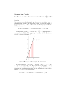 Riemann  Sum  Practice