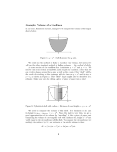 Example:  Volume  of  a  Cauldron