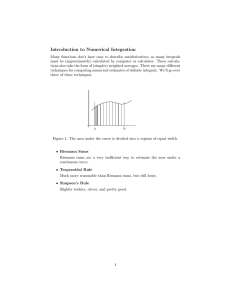 Introduction  to  Numerical  Integration