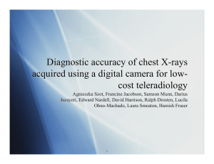 Diagnostic accuracy of chest X-rays cost teleradiology