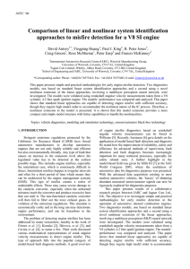 Comparison of linear and nonlinear system identification