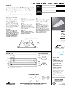 COOPER LIGHTING - METALUX