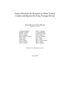 Future Directions for Research on Motor Vehicle  S