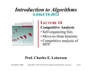 Introduction to Algorithms 6.046J/18.401J L 14