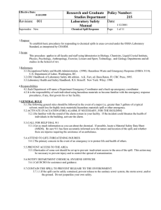 Research and Graduate Policy Number: Studies Department