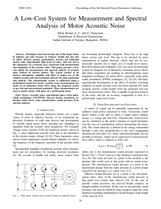 A Low-Cost System for Measurement and Spectral