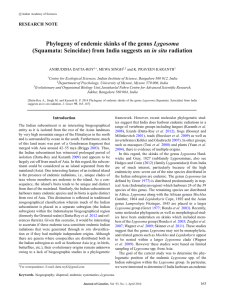 Lygosoma in situ RESEARCH NOTE