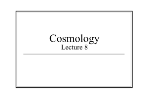 Cosmology Lecture 8