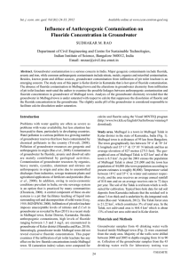 Influence of Anthropogenic Contamination on Fluoride Concentration in Groundwater