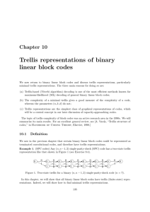 Trellis linear representations block