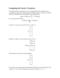 Computing the Fourier Transform