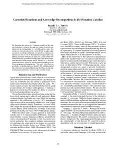 Cartesian Situations and Knowledge Decomposition in the Situation Calculus