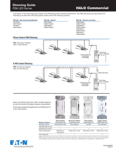 HALO Commercial Dimming Guide PD6 LED Series