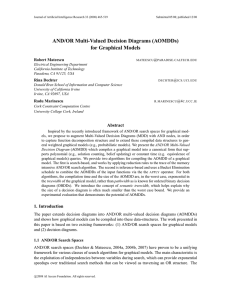 AND/OR Multi-Valued Decision Diagrams (AOMDDs) for Graphical Models Robert Mateescu @