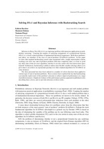 Solving #S and Bayesian Inference with Backtracking Search AT Fahiem Bacchus