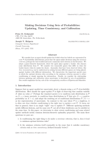 Making Decisions Using Sets of Probabilities: Updating, Time Consistency, and Calibration unwald