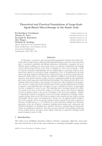 Theoretical and Practical Foundations of Large-Scale Perukrishnen Vytelingum Thomas D. Voice