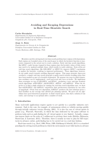 Avoiding and Escaping Depressions in Real-Time Heuristic Search Carlos Hern´ andez