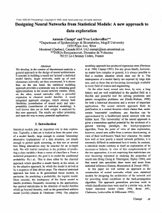 Designing  Neural  Networks  from  Statistical ... data  exploration