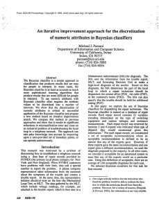 ” An  iterative  improvement  approach  for ... of  numeric  attributes  in  Bayesian ...
