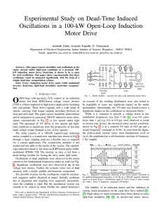 Experimental Study on Dead-Time Induced Oscillations in a 100-kW Open-Loop Induction