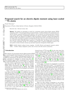 Proposed search for an electric-dipole moment using laser-cooled Yb atoms 171