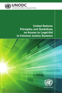 United Nations Principles and Guidelines on Access to Legal Aid
