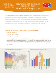 U n i t e d   K i... 2005 Commitment to Development Index Country Report