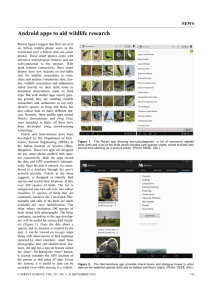 Android apps to aid wildlife research  NEWS