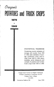 STATISTICAL YEARBOOK acreage and income from 1939 age, production, price, and in-