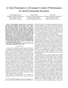 A Grid Simulator to Evaluate Control Performance of Grid-Connected Inverters Srinivas Gulur