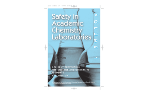 Safety in Academic Chemistry Laboratories
