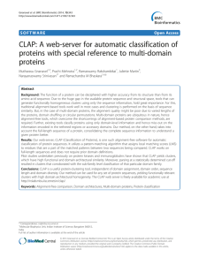 CLAP: A web-server for automatic classification of proteins