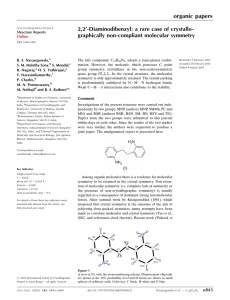 organic papers 2,2’-Diaminodibenzyl: a rare case of crystallo- graphically non-compliant molecular symmetry