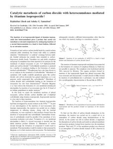 Catalytic metathesis of carbon dioxide with heterocumulenes mediated by titanium isopropoxide{
