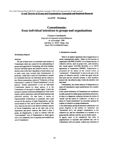 A !  and  Theories  of  Groups ... Conceptual  and  Empirical  Research AAAI’93 Workshop