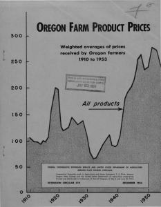 OREGON FARM PRODUCT PRICES er 300 Weighted averages of prices