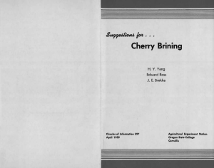 Cherry Brining H. Y. Yang Edward Ross J. E. Brekke