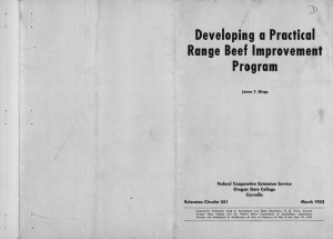 Developing a Practical Range Beef Improvement Program 3)