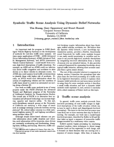 Symbolic  Traffic Scene  Analysis Using  Dynamic  Belief Networks