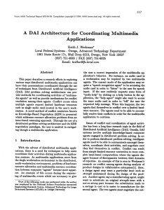 A  DAI  Architecture for  Coordinating Multimedia Applications