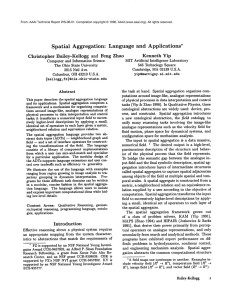 Spatial Aggregation: Language  and  Applications* Kenneth