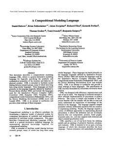 A Compositional  Modeling Language
