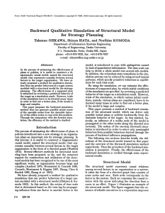 Backward  Qualitative Simulation of  Structural Model