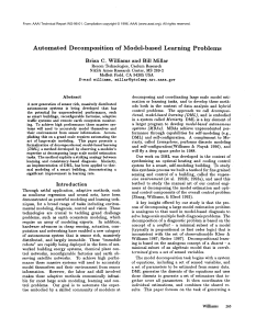 Automated  Decomposition of  Model-based Learning Problems