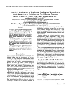 Practical Application  of  Stochastic Qualitative Reasoning  to